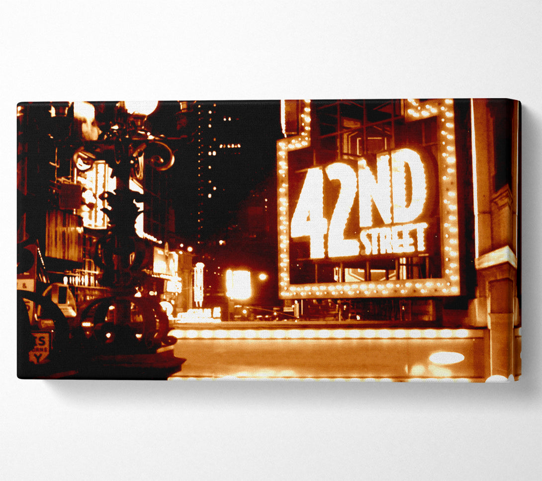  A Canvas Print of New York City 42Nd Street Canvas Print