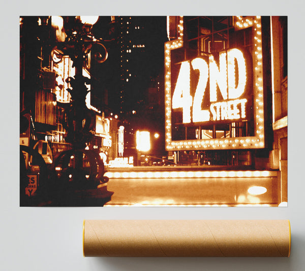 New York City 42Nd Street Giclee Print