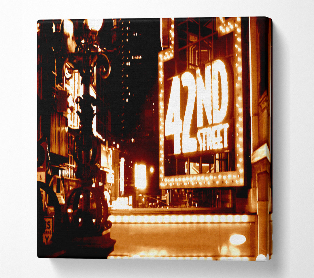  A Canvas Print of New York City 42Nd Street Canvas Print