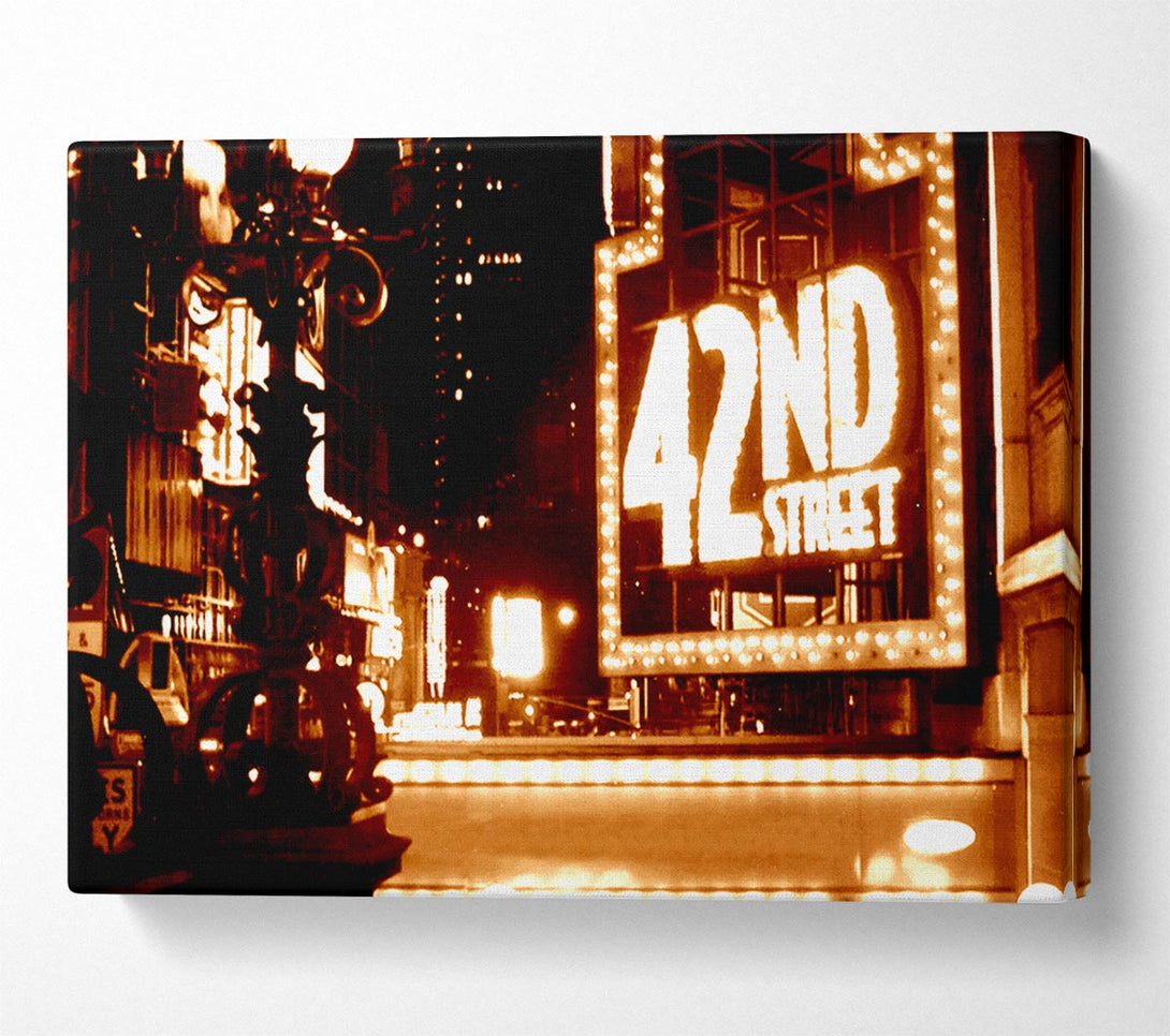  A Canvas Print of New York City 42Nd Street Canvas Print