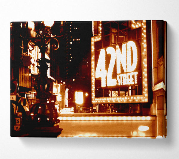  A Canvas Print of New York City 42Nd Street Canvas Print