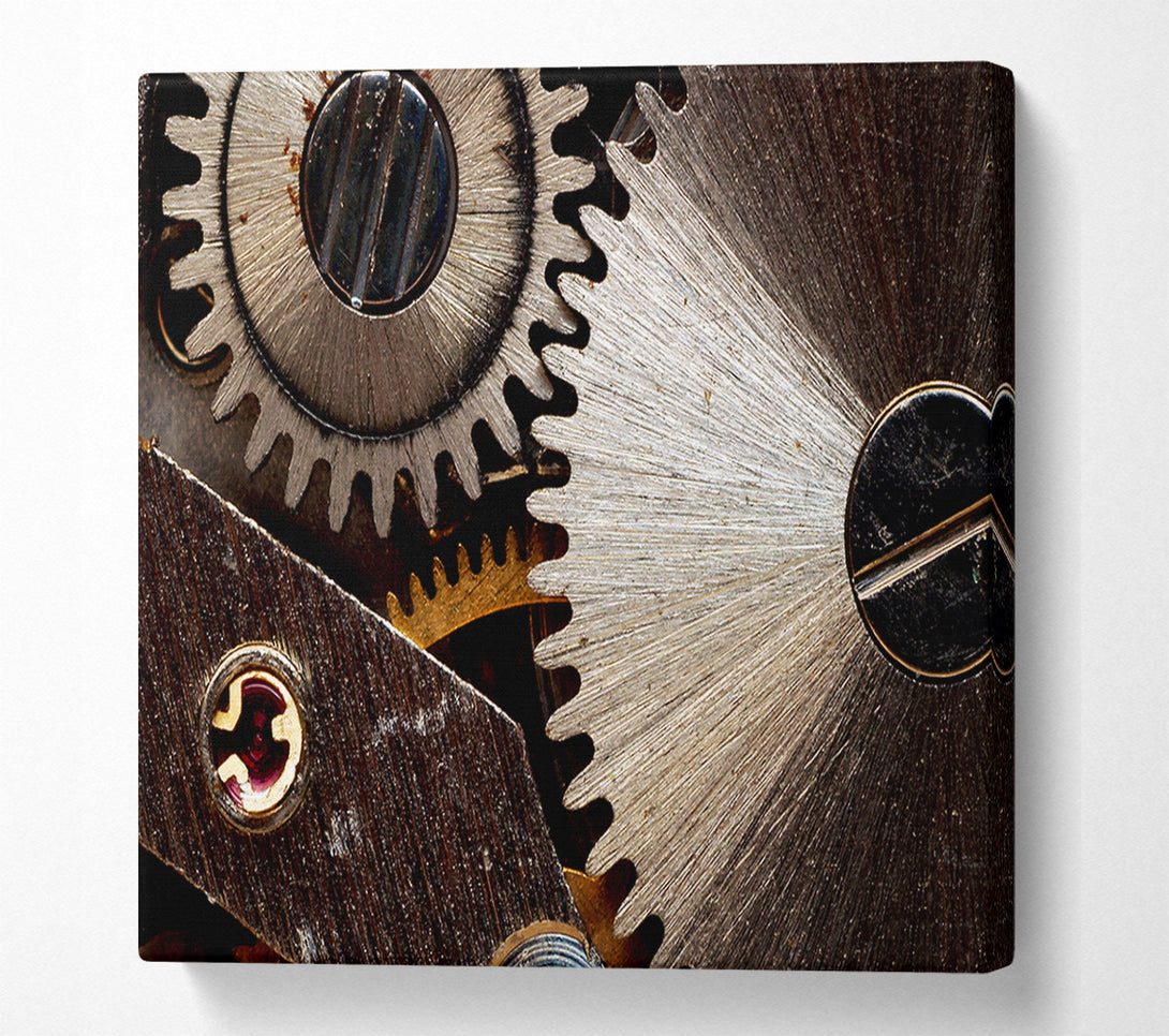  A Canvas Print of Cogs Of Time Canvas Wall Art