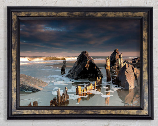 Monmouth Beach New Jersey United States Framed Print