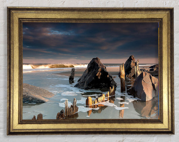Monmouth Beach New Jersey United States Framed Print