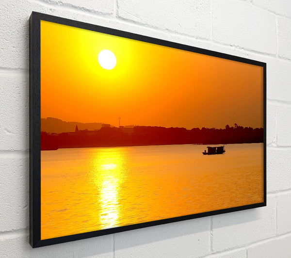 Beach Sunrise With The Fisherman