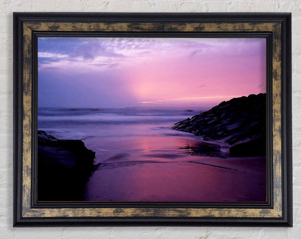 Sunset At Aberavon Beach Framed Print