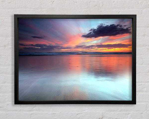 Serine Beach Framed Print