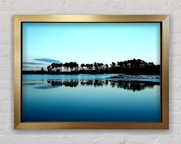 Cold Winter Ocean Framed Print