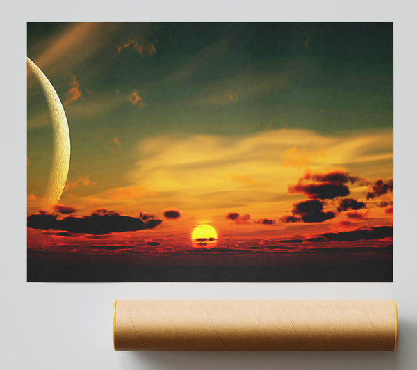 Beautiful Sunset Moon