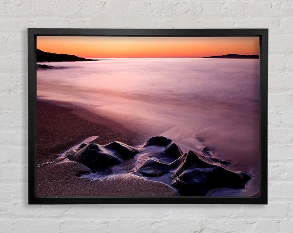 Sunset Isle Of Lewis Scotland Uk Framed Print