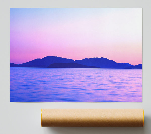 Mountain Ocean Calm Giclee Print