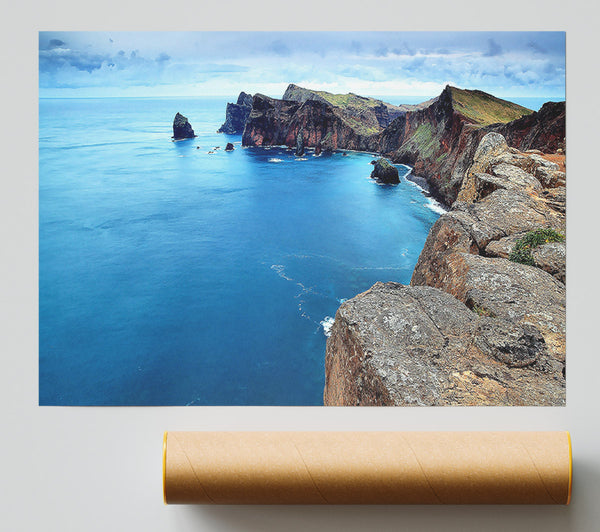 Coast Panoramic View Poster