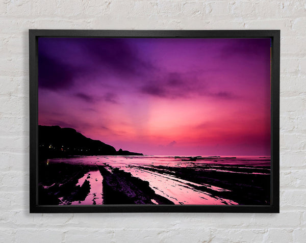 Purple Night Sky Framed Print