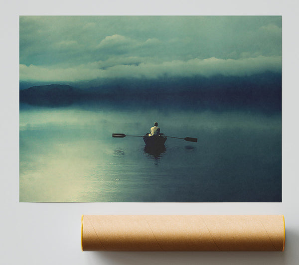 Boating At Dusk Giclee Print