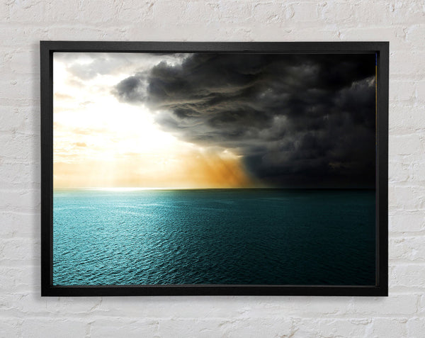 Sea Storm Framed Print