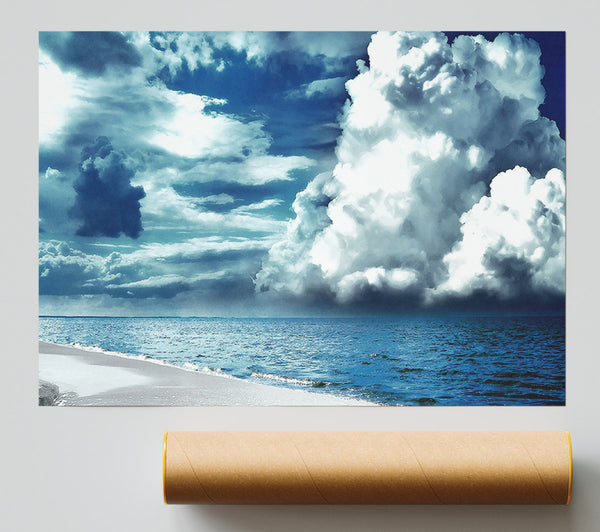 Cloudy Sky Seaside Giclee Print