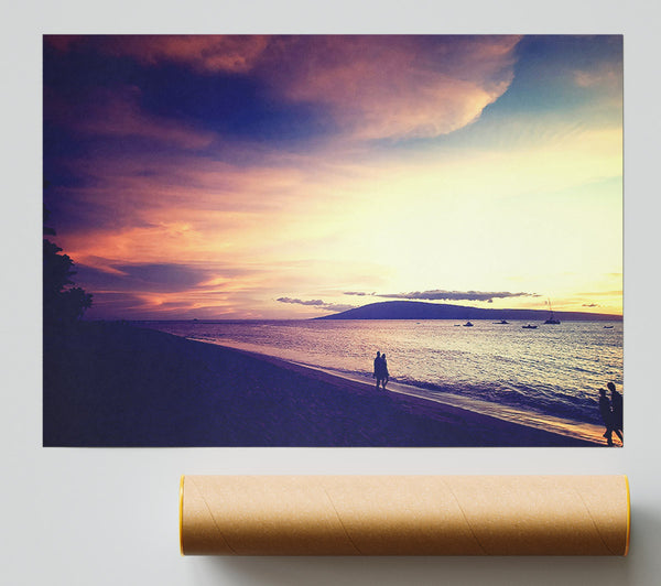 Lovers Beach Promenade Print