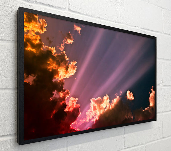 Colourful Clouds Above The Ocean