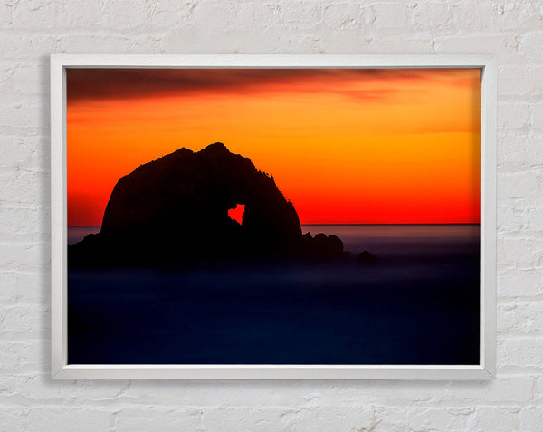 In Love With The Ocean Framed Print