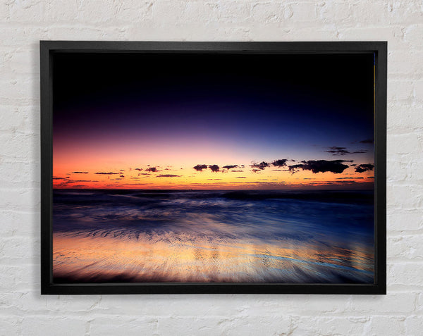 Ocean Beach At Twilight Framed Print
