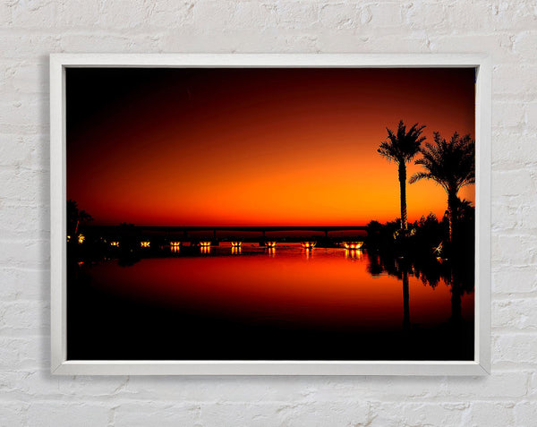 Dubai Night Framed Print