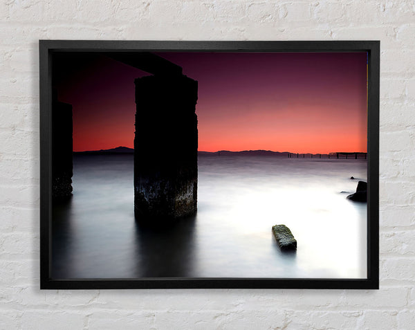 Surreal Ocean Calm Framed Print