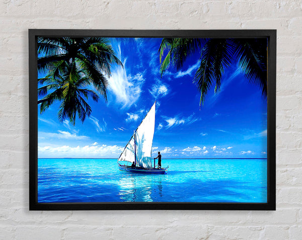 Sailing Over The Indian Ocean Framed Print