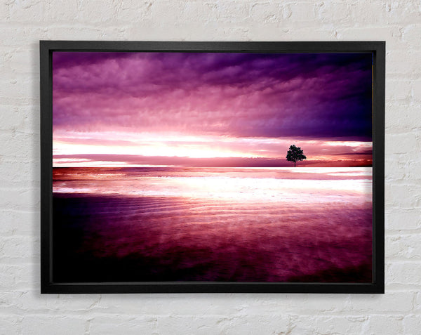 Purple Nature Framed Print