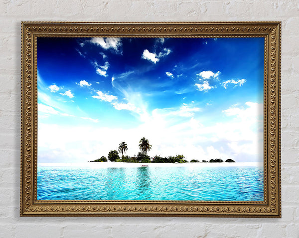 Cool Island Framed Print