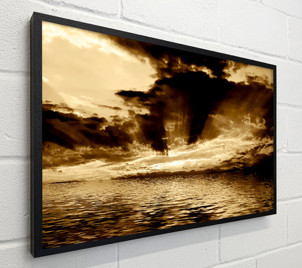 Dramatic Ocean Skies Brown