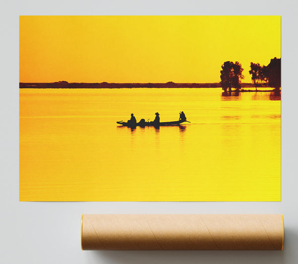 Fishermans Tranquil Passage Giclee Print