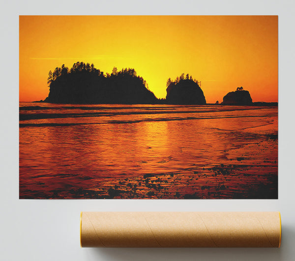 Surreal Ocean Flow Print