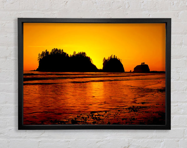 Surreal Ocean Flow Framed Print