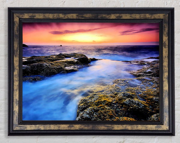 The Movement Of The Ocean Framed Print