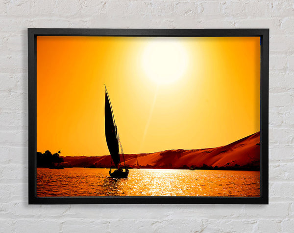 Sailing Towards The Sun Framed Print