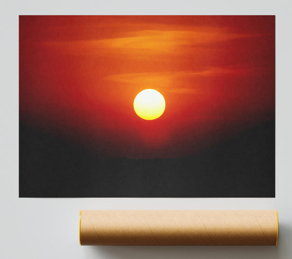Sun Over The Black Ocean Giclee Print
