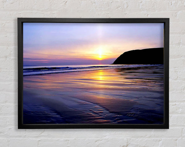 Peaceful Ocean Daybreak Framed Print