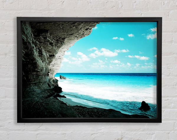Paradise Ocean Hideaway Framed Print