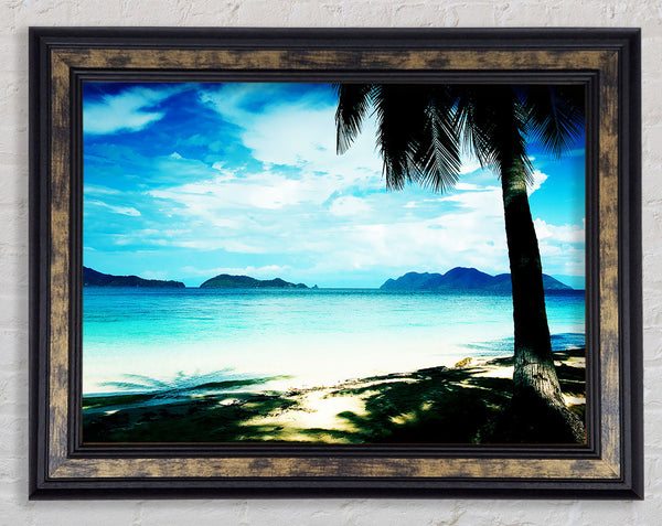 Glistering Ocean Beauty Framed Print