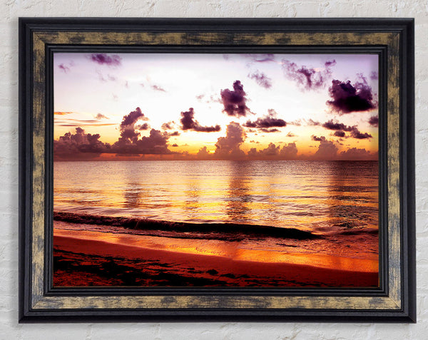 The Oceans Dusk Shorelines Framed Print