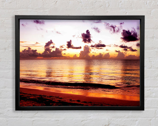 The Oceans Dusk Shorelines Framed Print