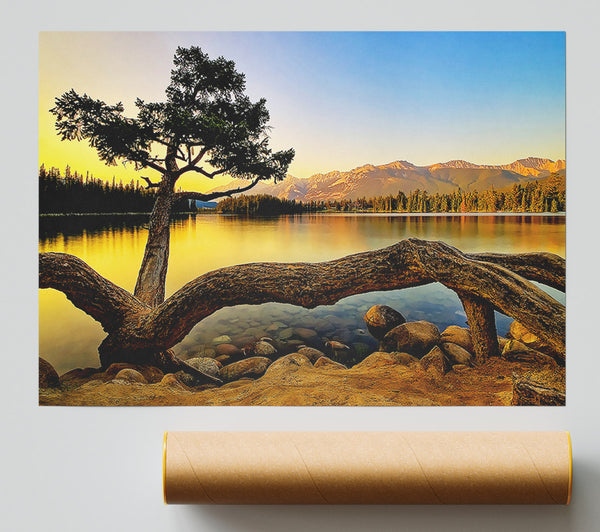 The Perfect Mountain Lake Giclee Print