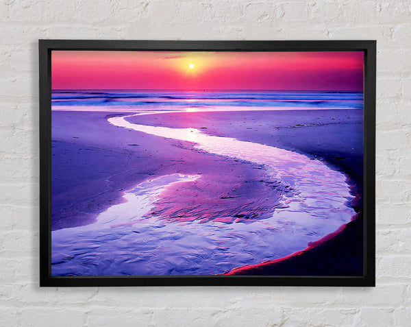 Shoreline Path Framed Print