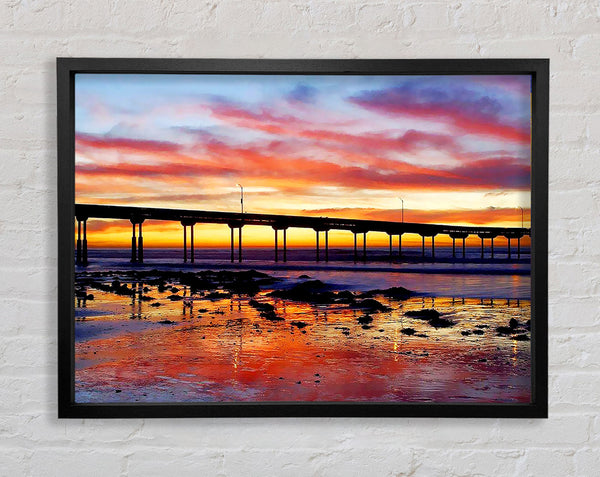Piers First Light Framed Print