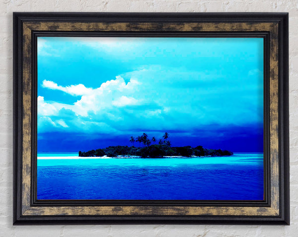 Just Turquoise Framed Print