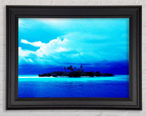 Just Turquoise Framed Print