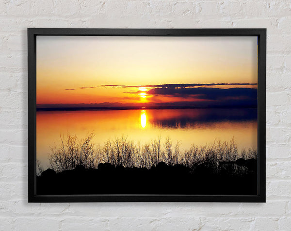 Reflections Of The Lake Framed Print