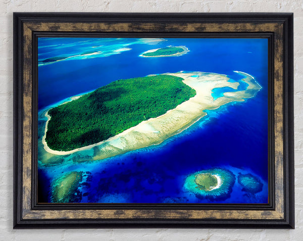 Paradise Islands Framed Print