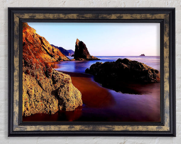 Ocean Rocks Framed Print