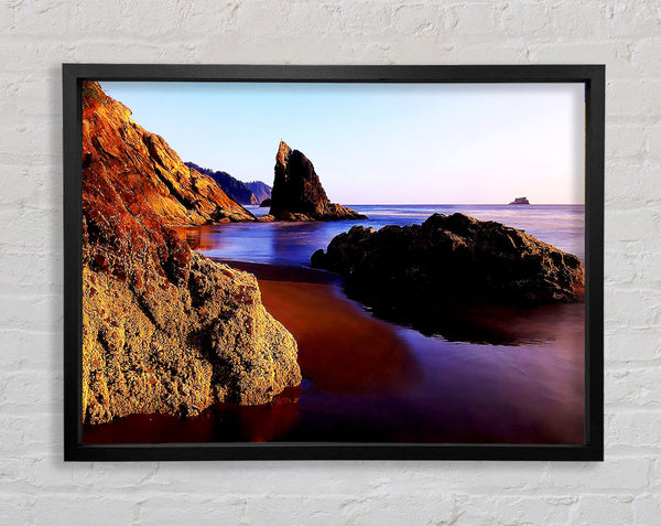 Ocean Rocks Framed Print
